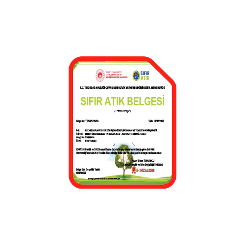 Sıfır Atık Belgesi - JPG
